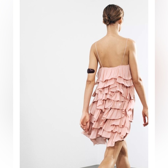 Zara Ruffled Dress ZW Collection - Picture 8 of 9